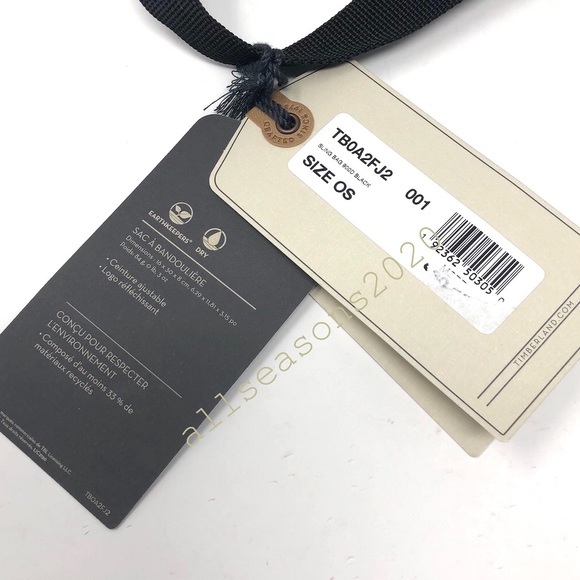 TIMBERLAND Sling Bag 900D Black Funny Men’s Black - Picture 4 of 5